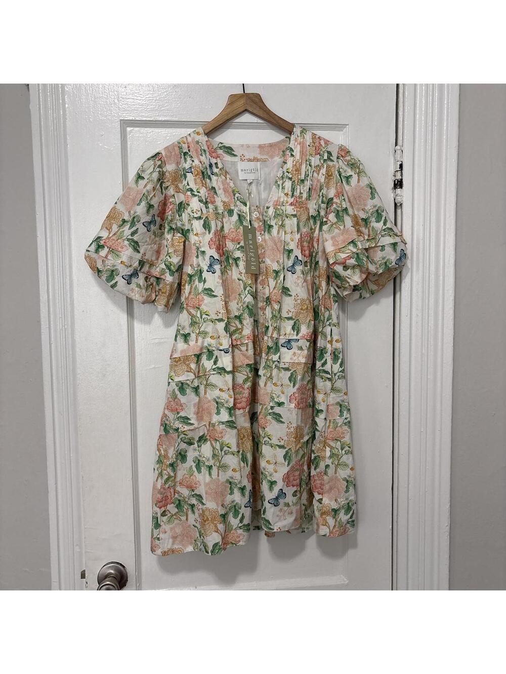 Farm Rio Women's Multi and Cream Dress